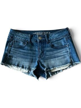 American Eagle Outfitters Denim Cutoff Shorts - Frayed Hem - Size 4